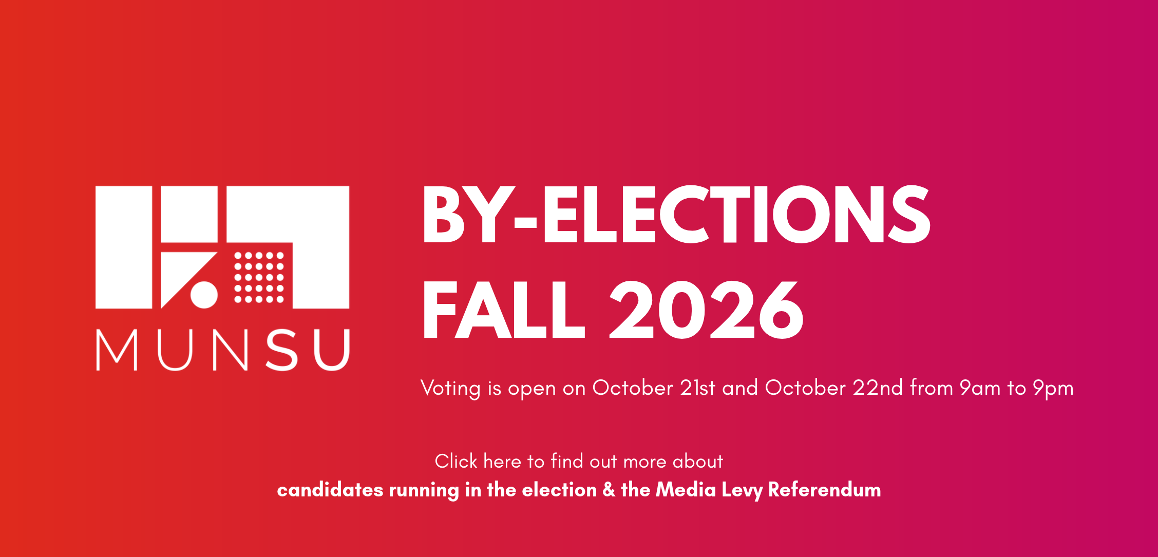 MUNSU Fall 2026 By-Election