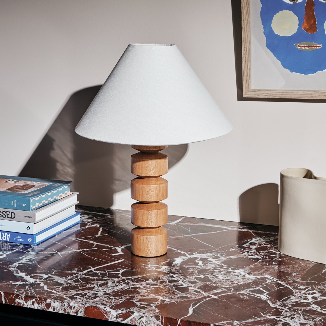 Pillar Table Lamp Cream