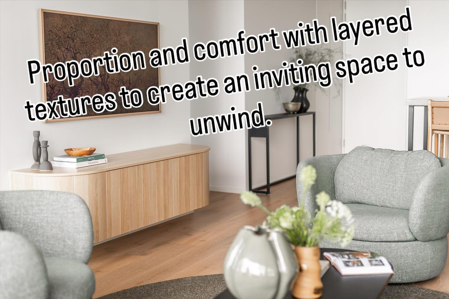 Proportion and comfort are key considerations when redecorating an apartment. Layered textures and an earthy palette bought this contemporary coastal style to life. 
#contemporarycoastal #interi&oslash;r #interiordecorating 
#_cs_interiors_