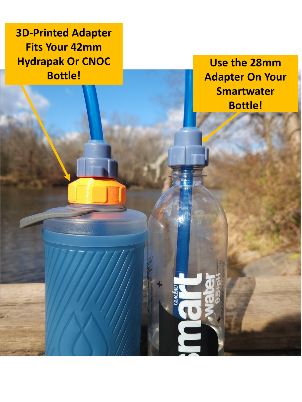 One Bottle Hydration System for 42mm Hydrapak/CNOC and 28mm