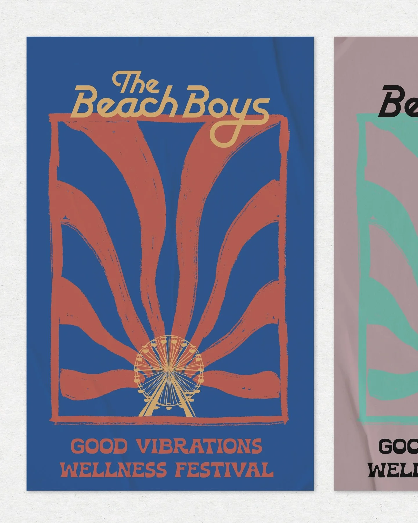 Poster concept for The Beach Boys festival at Santa Monica CA.