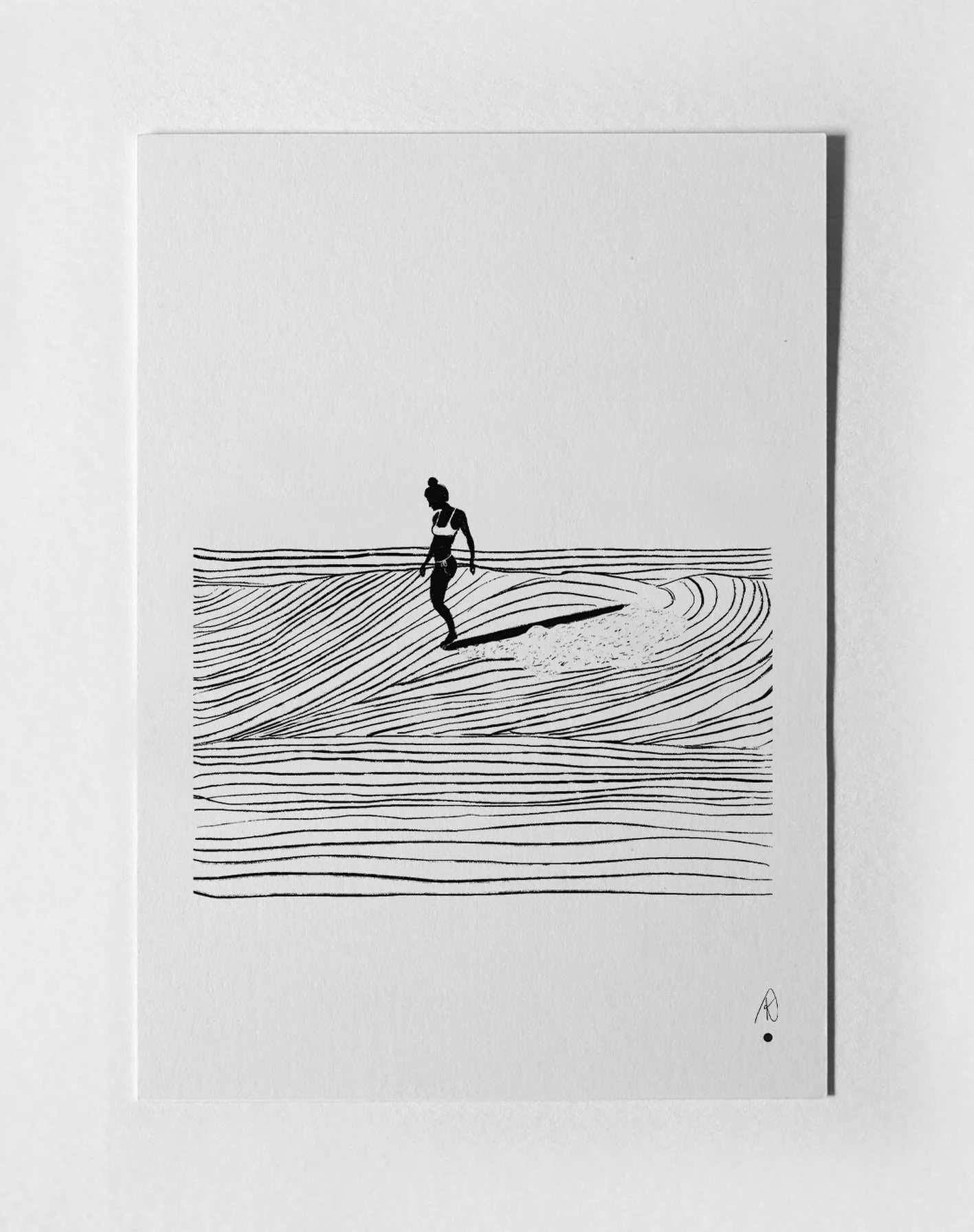 Breeze 1 | 6x9&rdquo; Art | Uncoated and naturally textured