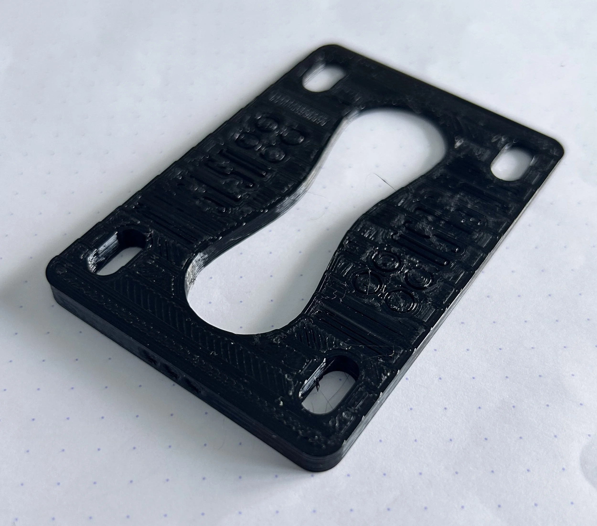 3° angled riser