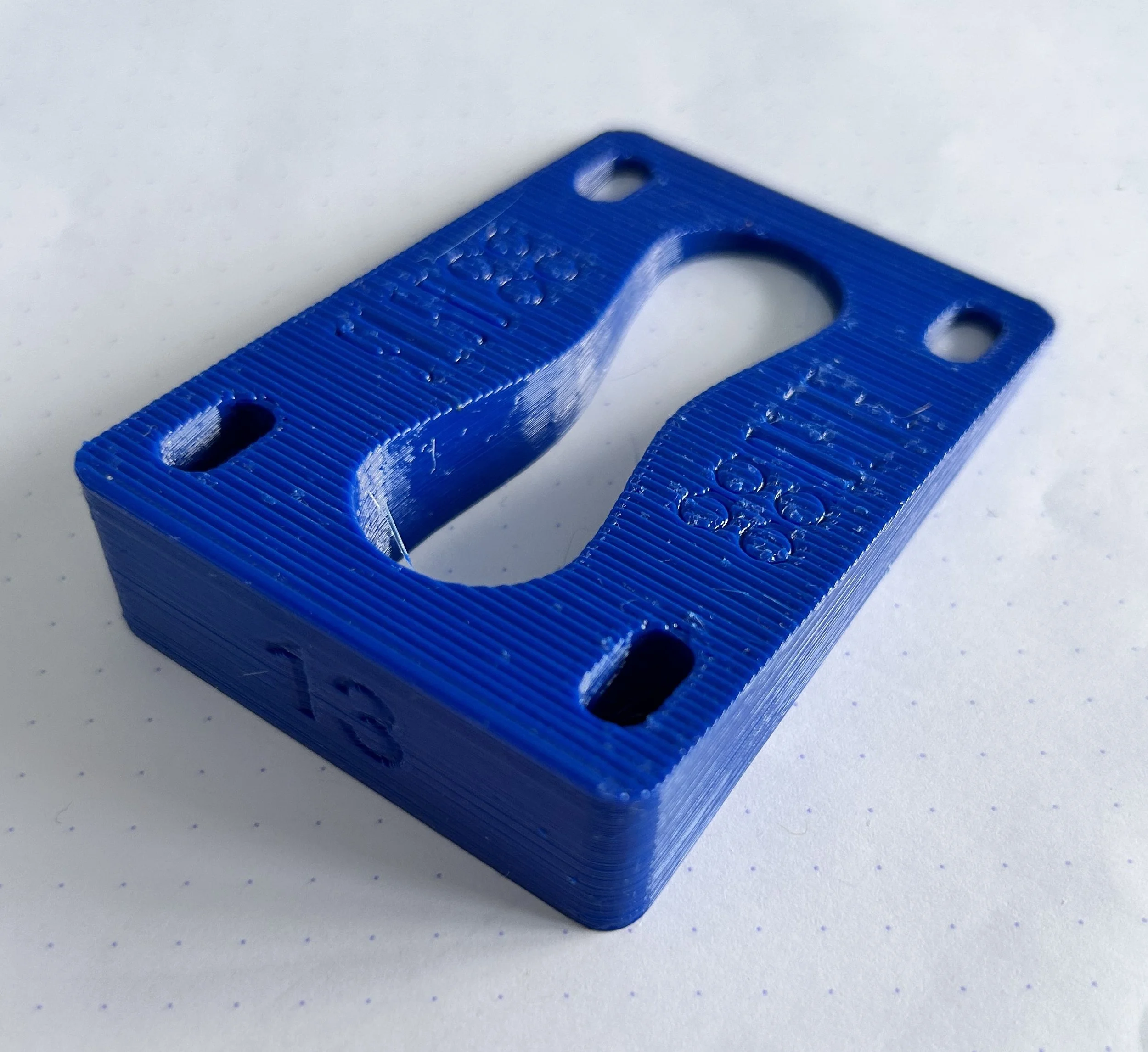 13° angled riser
