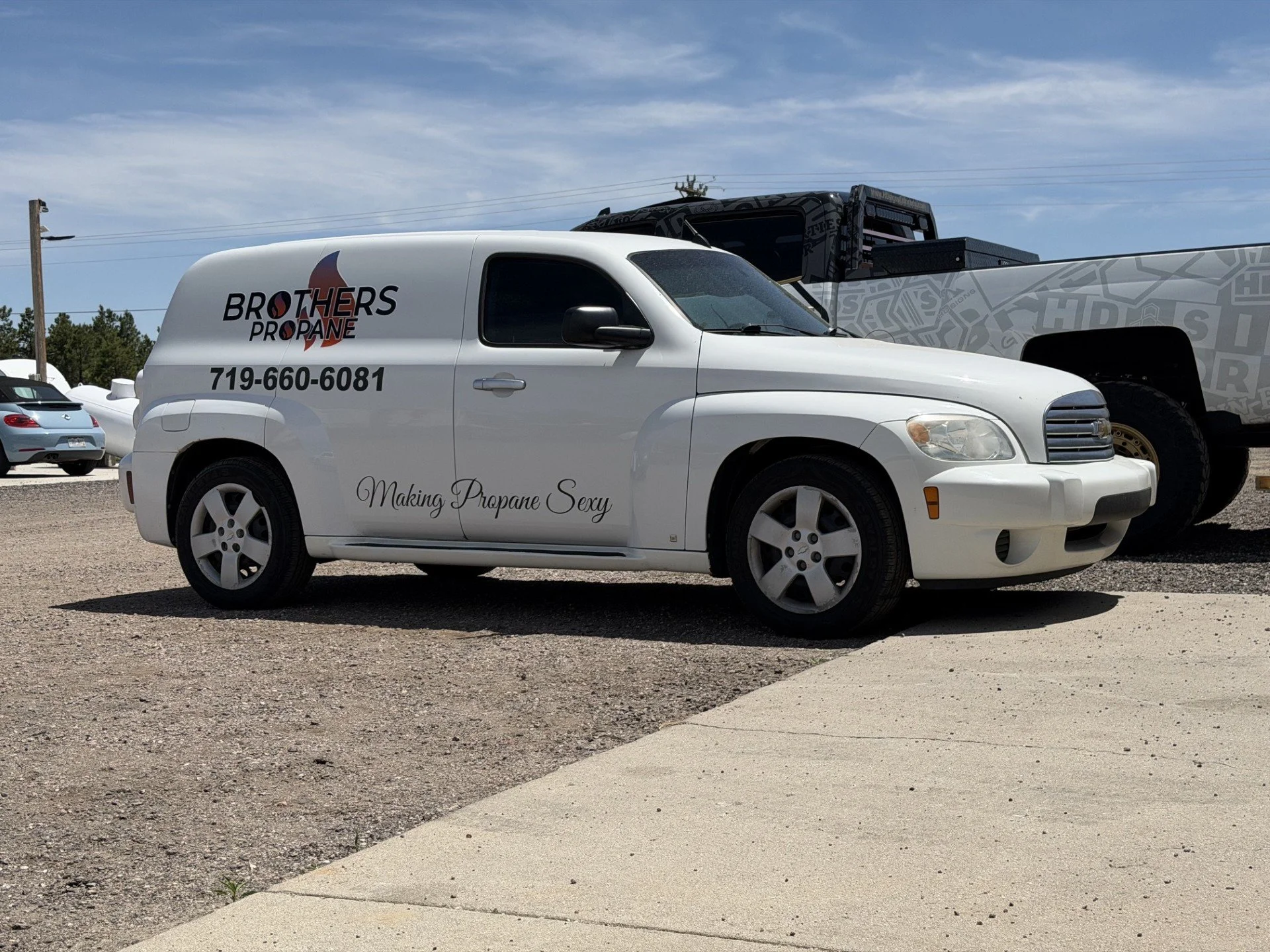 Brothers Propane Chevy HHR decals.jpg