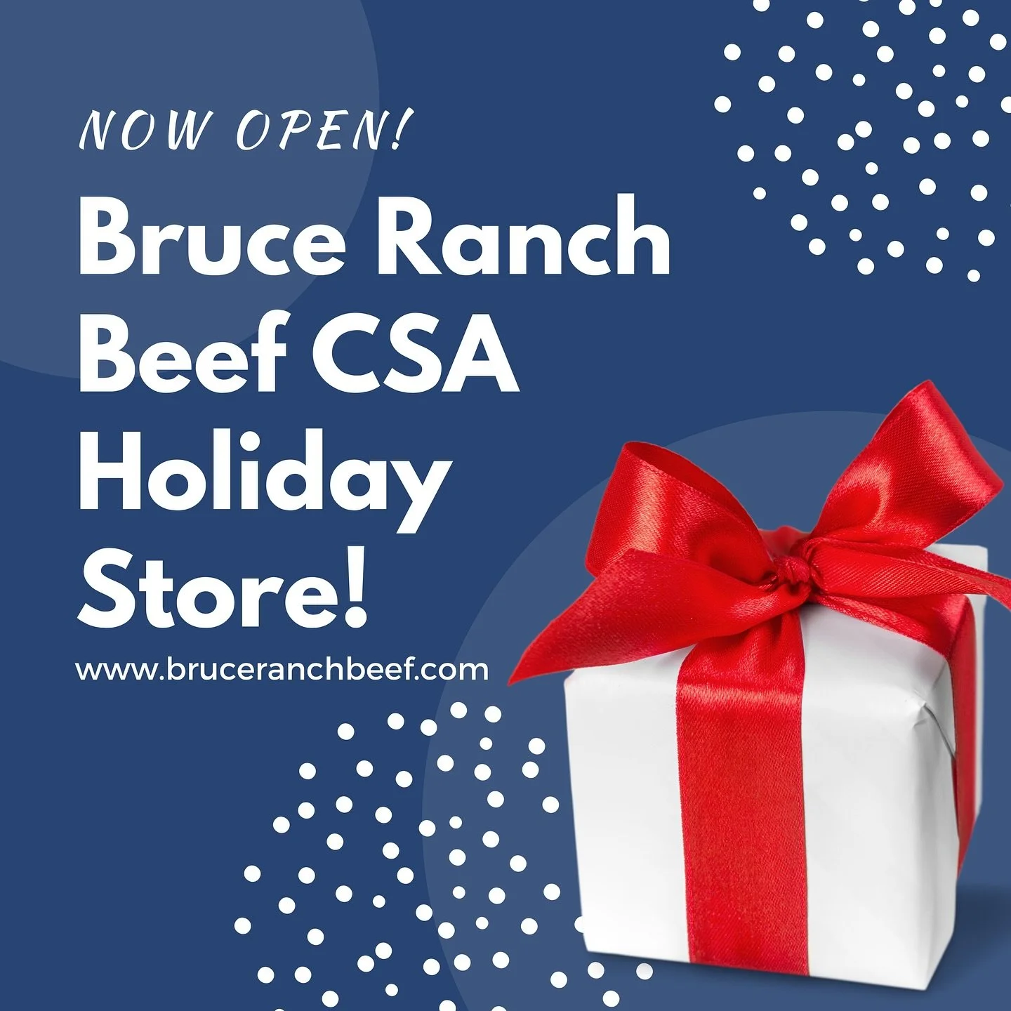 Our 🎁🎄✝️ HOLIDAY STORE is now open! 

Check out our HOLIDAY gift &lsquo;shares&rsquo; at 

www.bruceranchbeef.com

Give the best gift - quality food!  It is always needed, always satisfying and never re-gifted! 💫