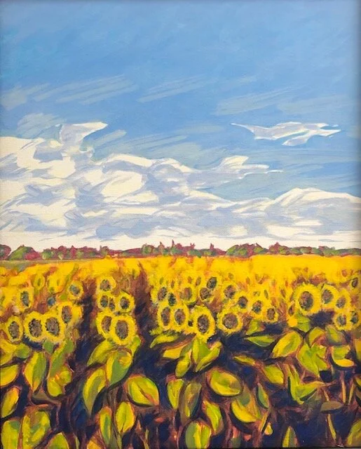 Sun Rows - Oil 