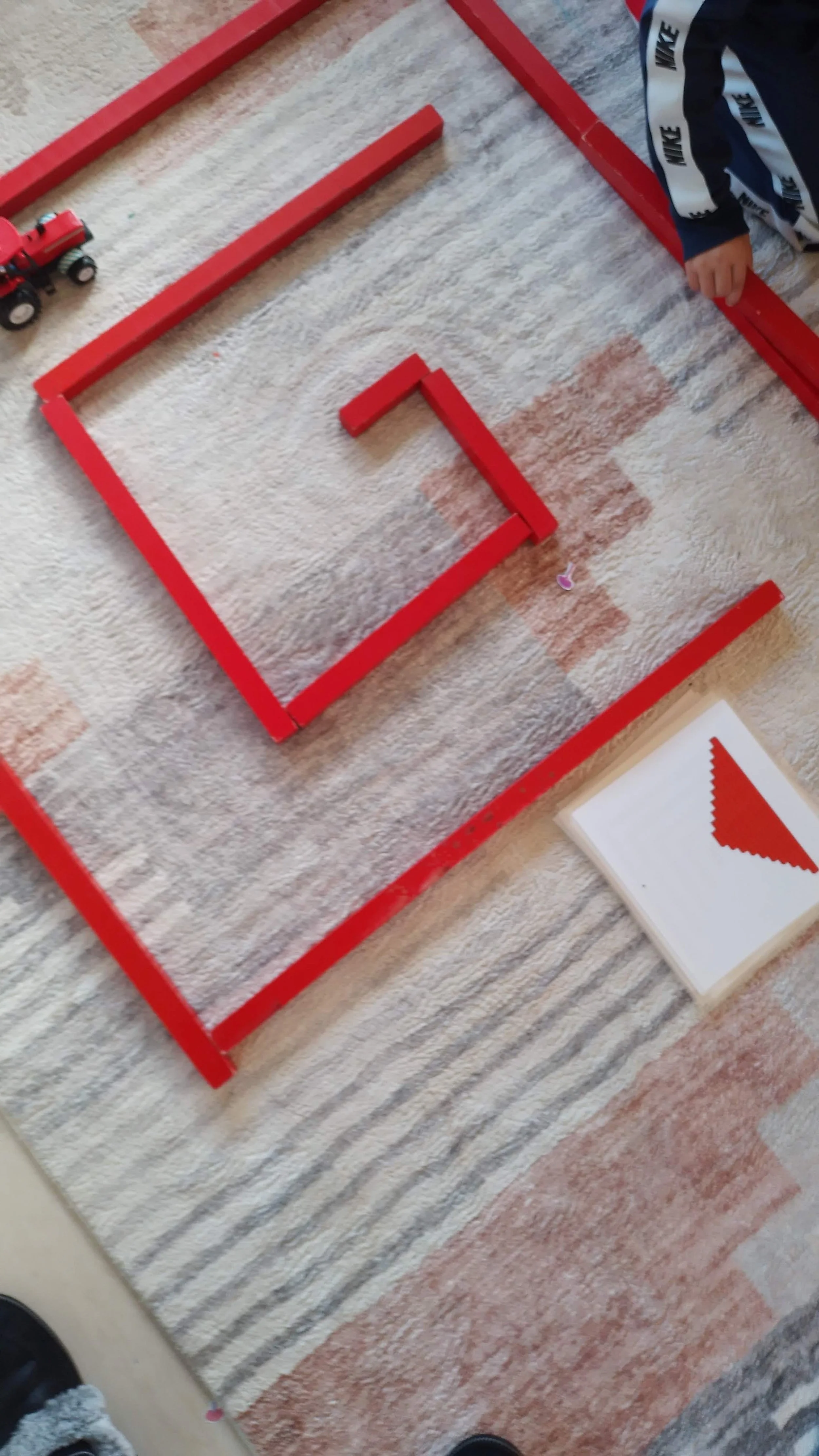 Children's red rod tools for teaching 5 year olds in porirua about maths