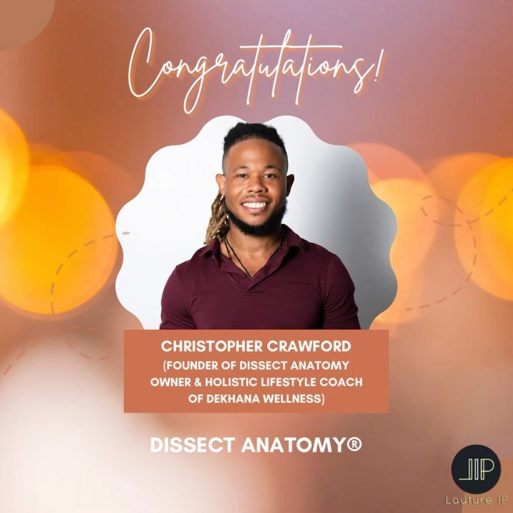 Congratulations to our client @coachchriscrawford on his freshly-secured registered trademark for @dissect_anatomy : ⁣𝗗𝗜𝗦𝗦𝗘𝗖𝗧 𝗔𝗡𝗔𝗧𝗢𝗠𝗬&reg;️⁣
⁣
Christopher, the founder of 𝗗𝗜𝗦𝗦𝗘𝗖𝗧 𝗔𝗡𝗔𝗧𝗢𝗠𝗬&reg;️, is a C.H.E.K Practitioner, H