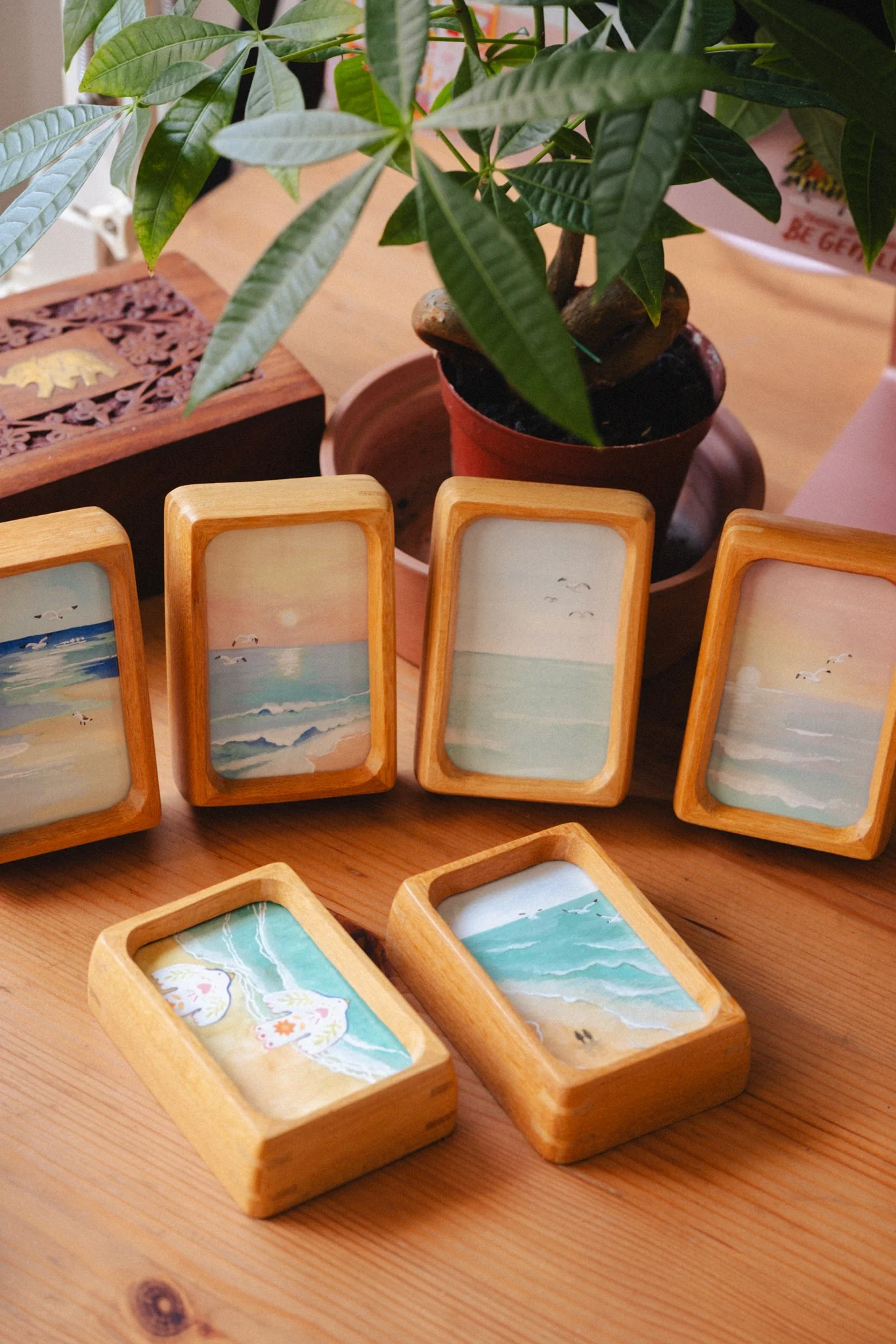 Mini Ocean in Frame | Original Painting