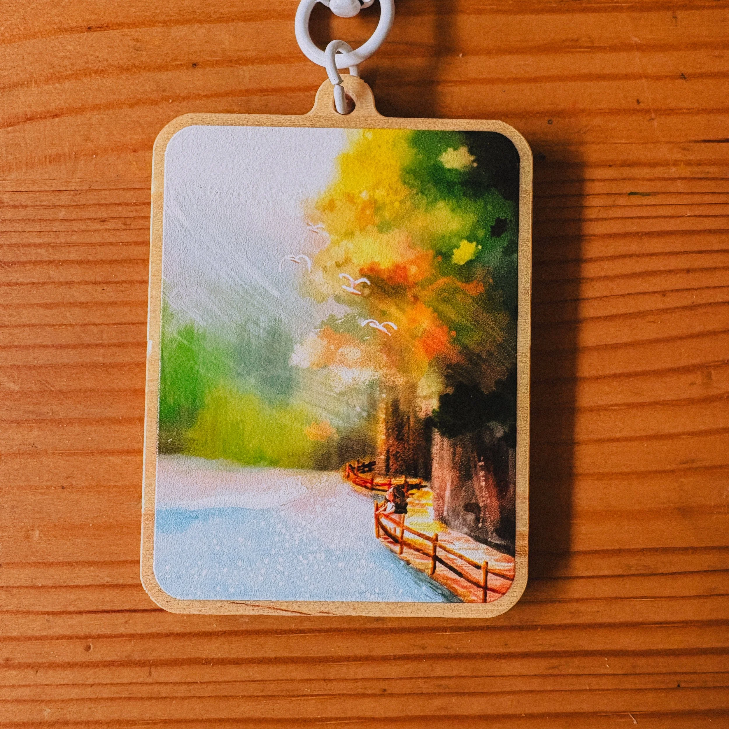 Intentional Rest | Wood Keychain