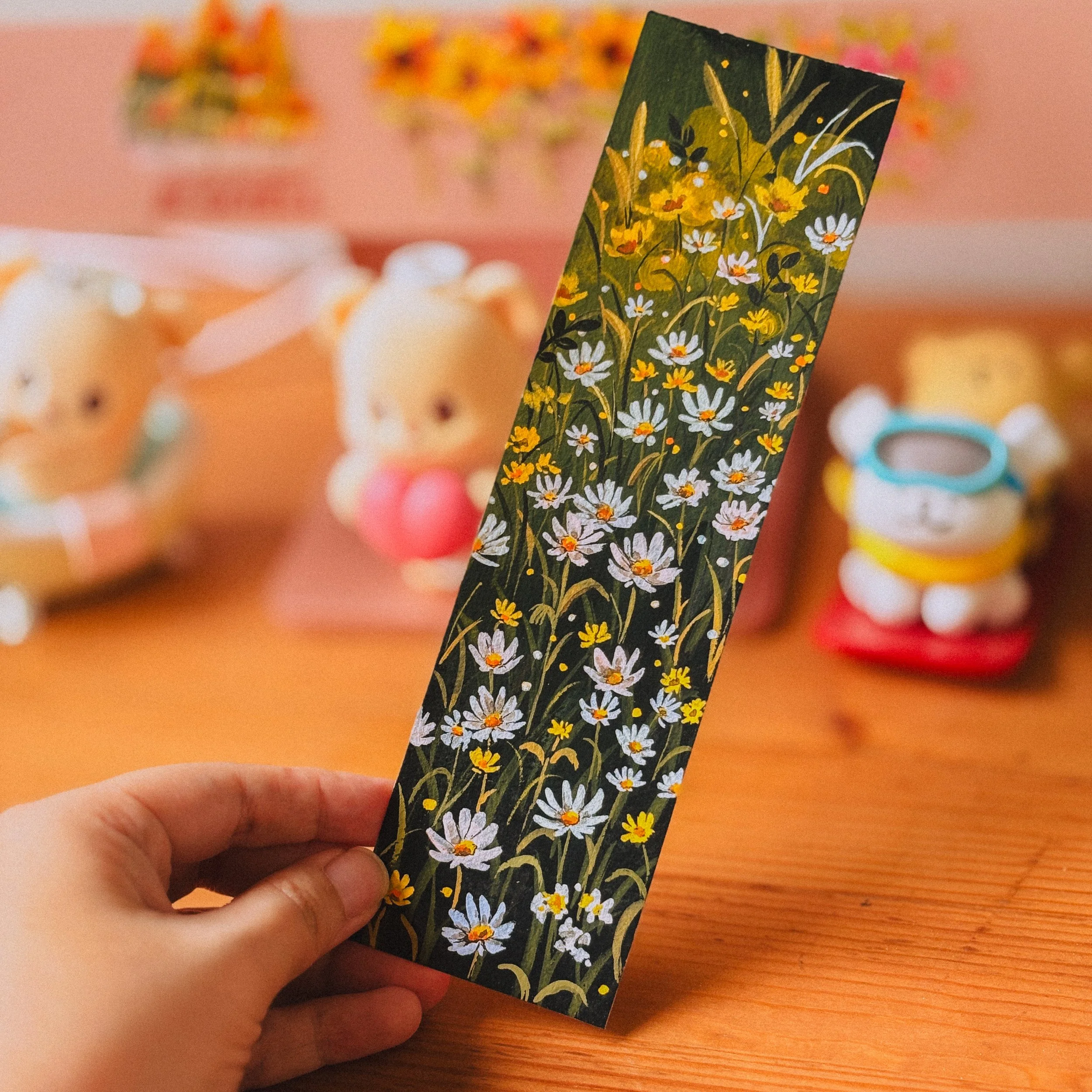 Hand-Painted Wildflower Bookmark | Wild Daisy (A)