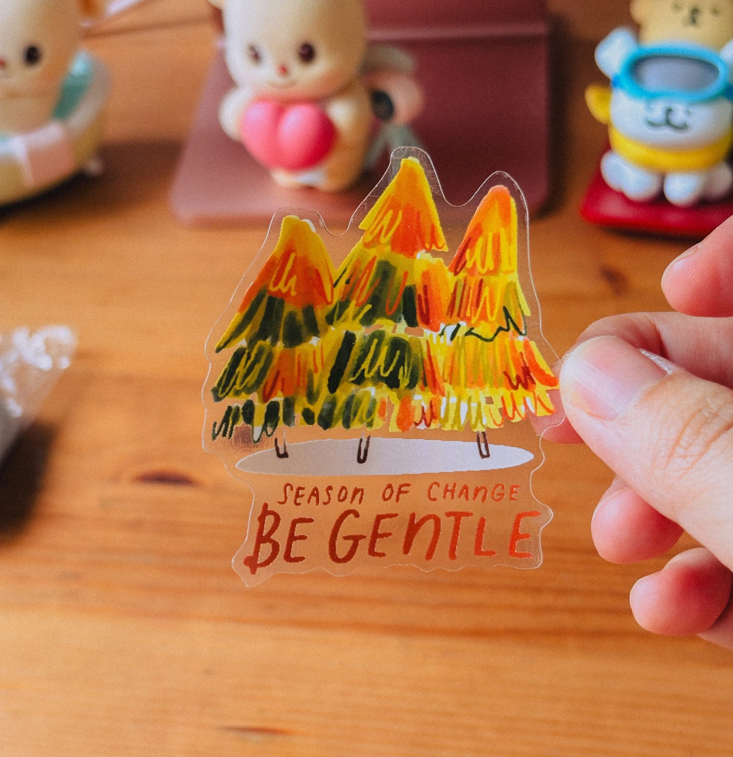 Season of Change | Transparent Sticker Flake