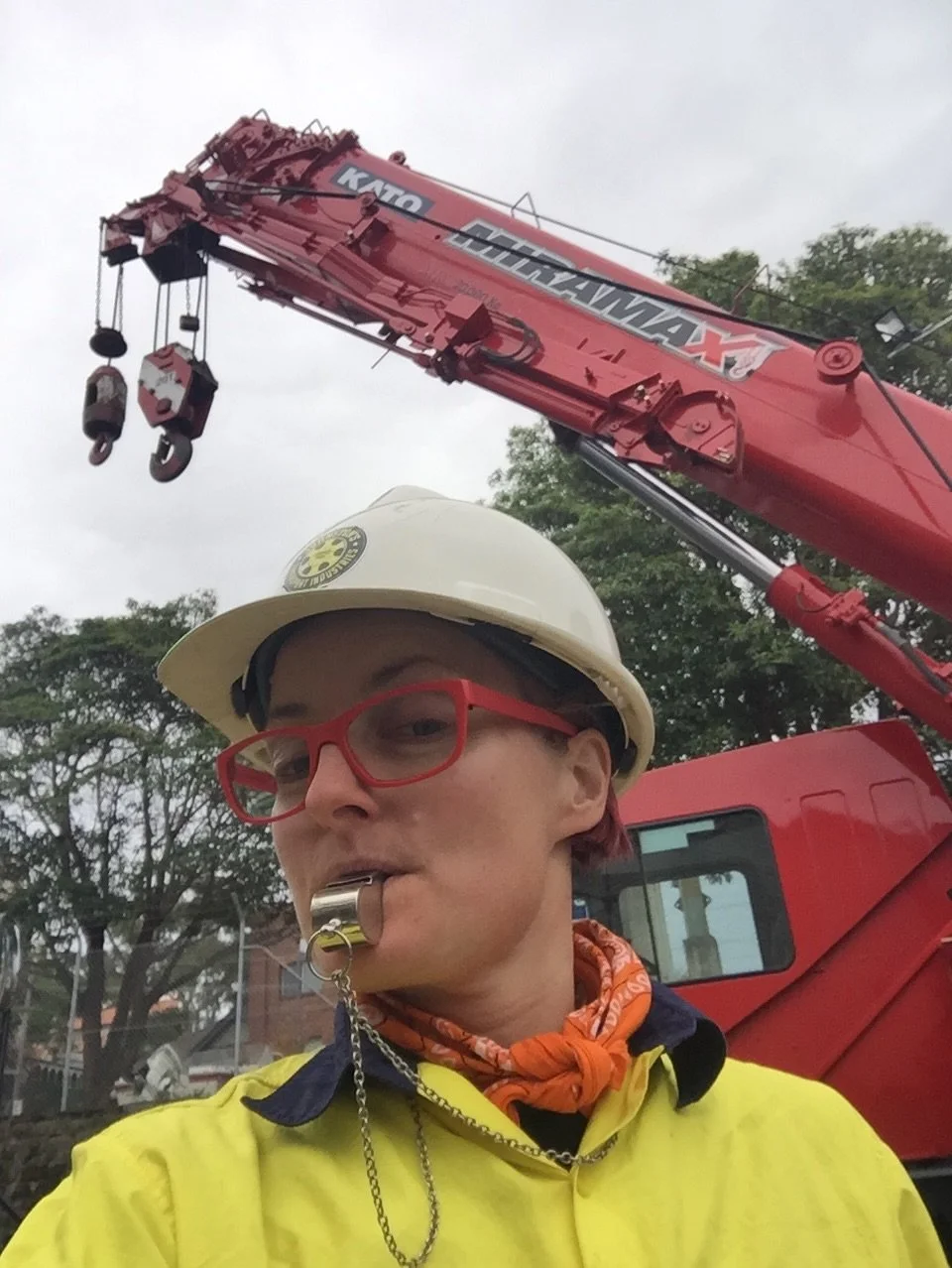 The skills behind the hot rubber photos! Back in 2022 I consolidated my skills as a Mistress by completing a high risk ticket in Rigging and Dogging (not the dogging that first comes to mind!). This means I can control a load on a crane and safely ri