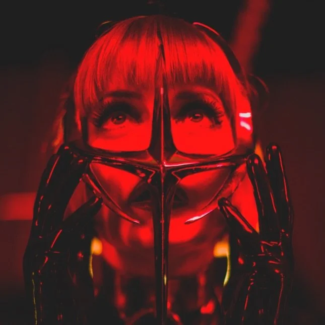 Incredible images by @soul_focus_studio for when you really DO have a red room in your house! I&rsquo;m wearing a #Latex #megaboobs #Catsuit , My 12 inch heel boots by @iliaslittleshoeboxuk , tightlacing corset by @sue_nice and a custom-made chrome m