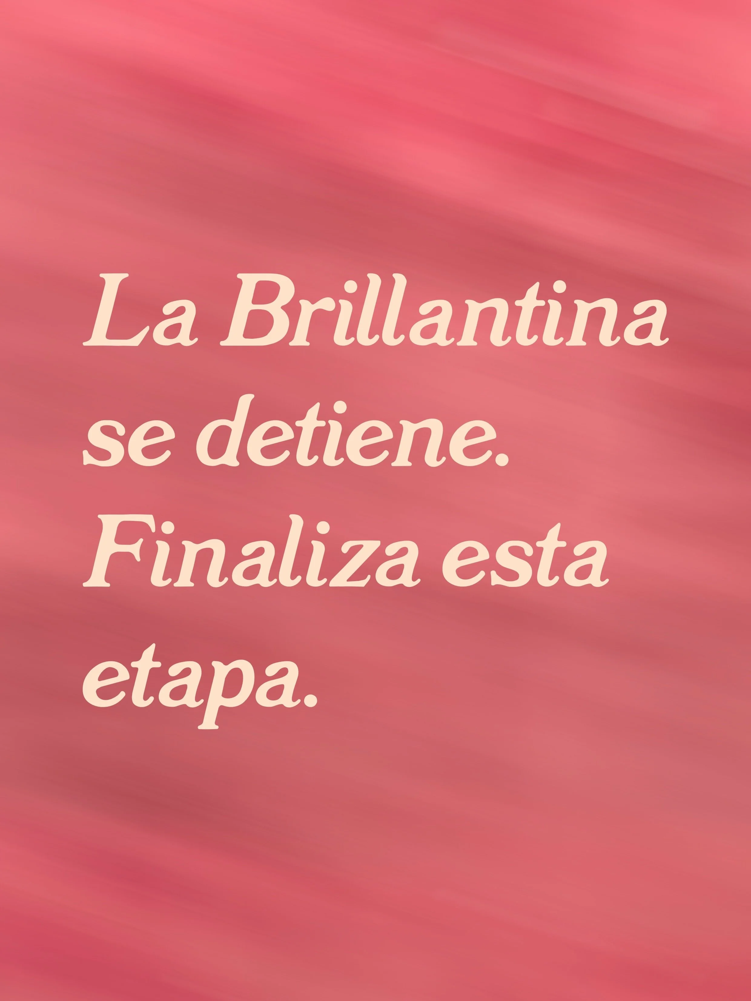 ✨Amigos tenemos algo para contarles: 

La Brillantina se detiene. 
Finaliza esta etapa. 

Cierra el restaurante en Carrer Bret&oacute;n de los Herreros. 

Gracias a todas las personas que acompa&ntilde;aron este proyecto. 

Gracias por todos los mome