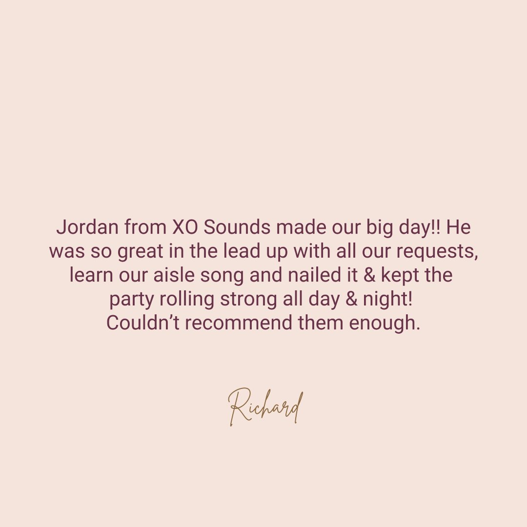 ✨Testimonial ✨ Thanks Richie x