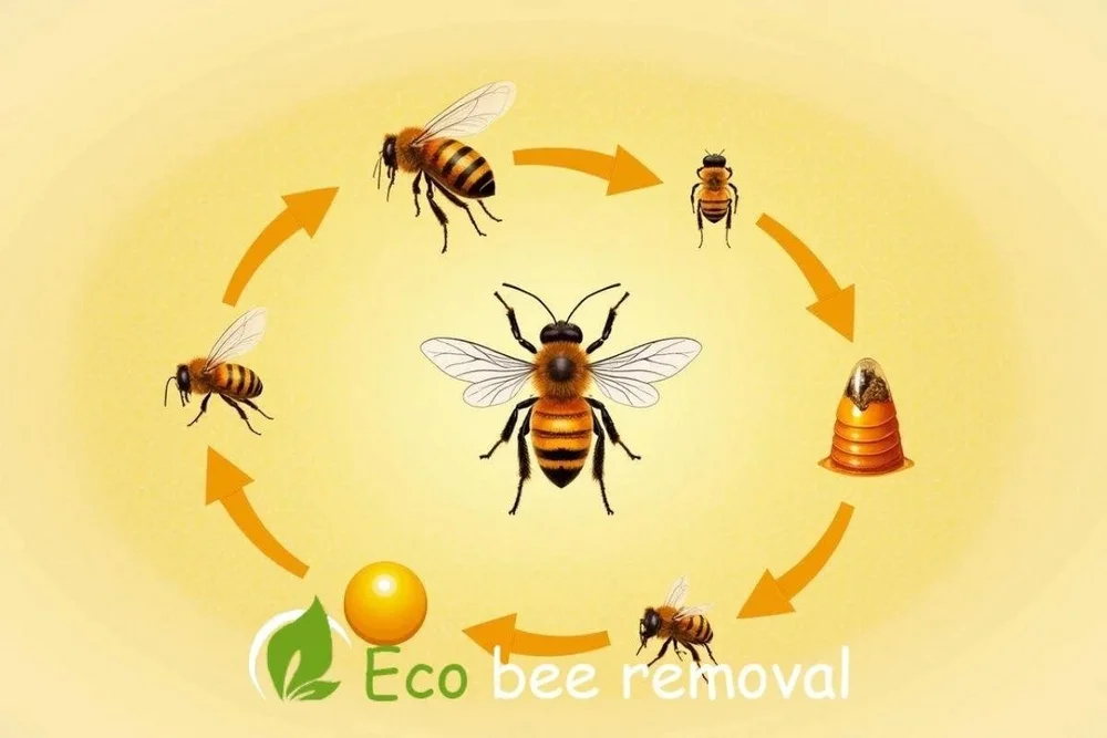 Life Cycle of a Honeybee I Egg to Adult Florida in usa