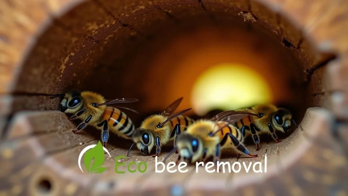 What bees see using ultraviolet vision when choosing nesting sites
