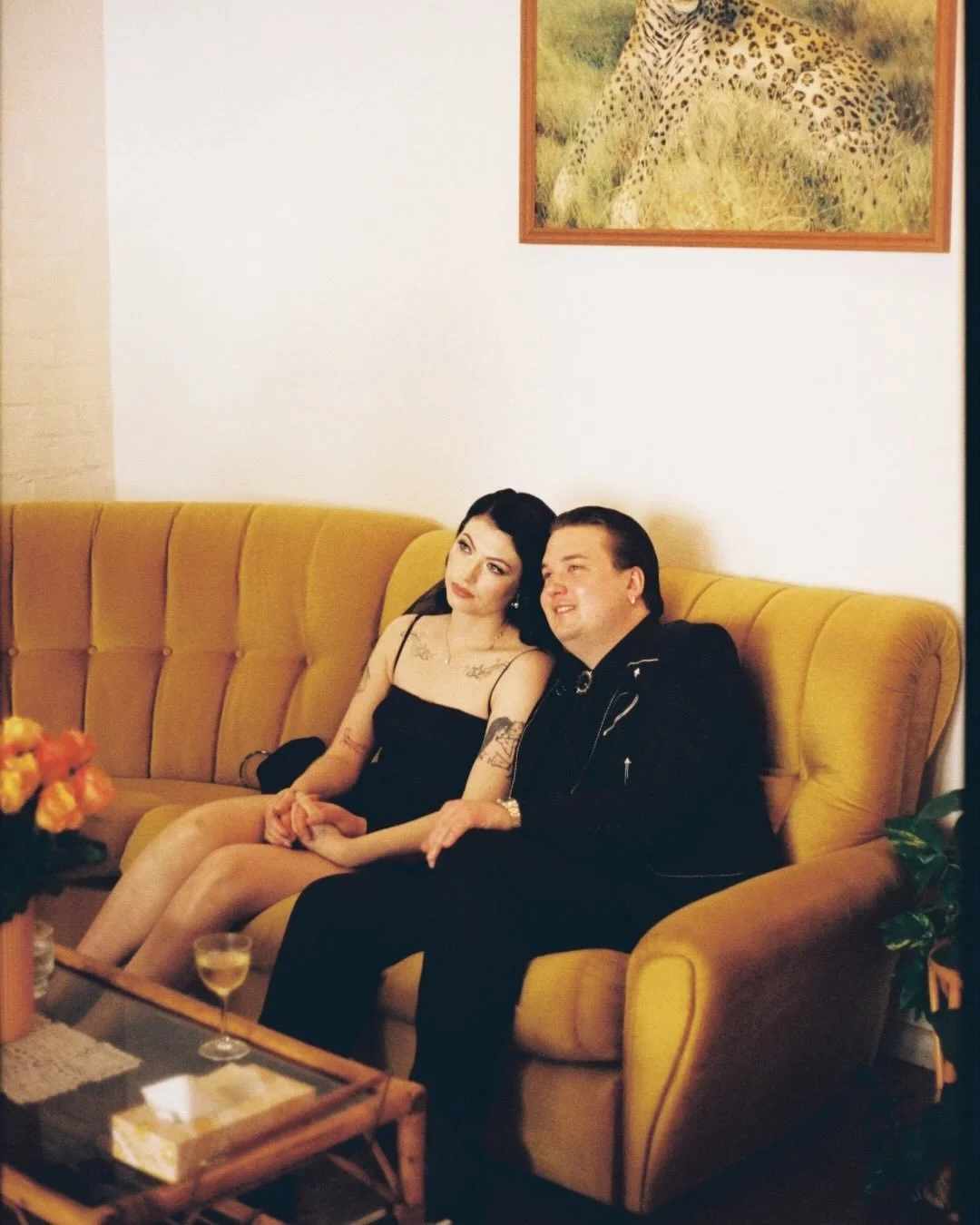 These two got the name of their wonderful cat Lucy tatted on them post ceremony. Absolutely icon behaviour tbh. 
Another fab one from @flashromantics with the incredible @renee_the_celebrant on the mic making it all official.