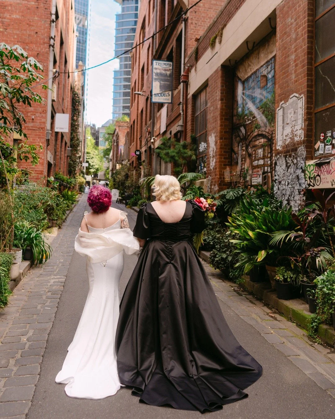 Logan + Matilda! 

Oooft what a joy it's been getting to know these two absolute sweethearts. 
We went for a lil walk through the city, then got them married at the Toff (yes, where you've probably been to a few of late night gigs). 

Venue - The Tof