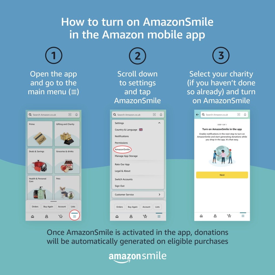 How to Use Amazon Smile on the Mobile App