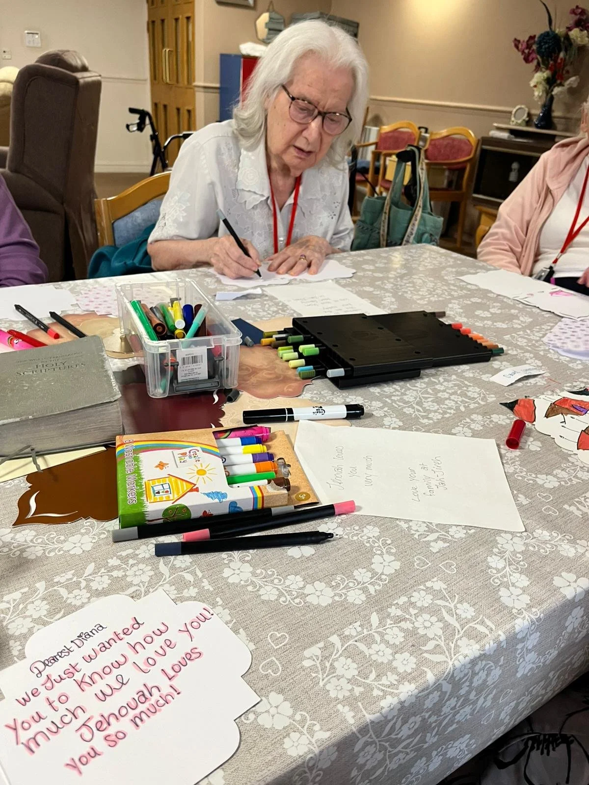 Cards at Jah-Jireh Elderly Care Homes for Jehovah’s Witnesses