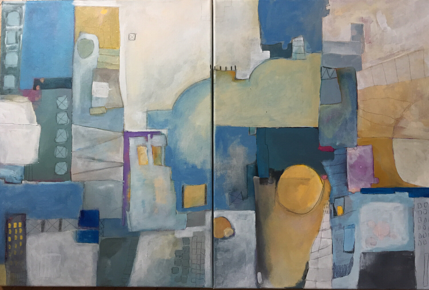 Cityscape (Diptych)