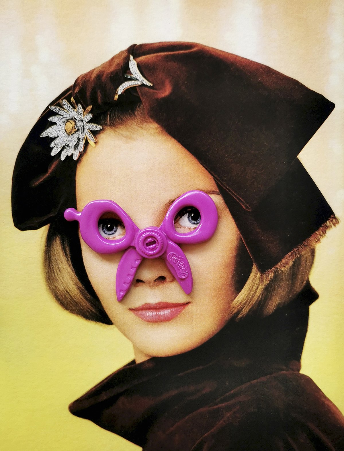 S. I'll be seeing you II_2022_Archival print of vintage magazine image with clay toy scissors handmade by the artist. 29cm x 22cm_unframed .jpg