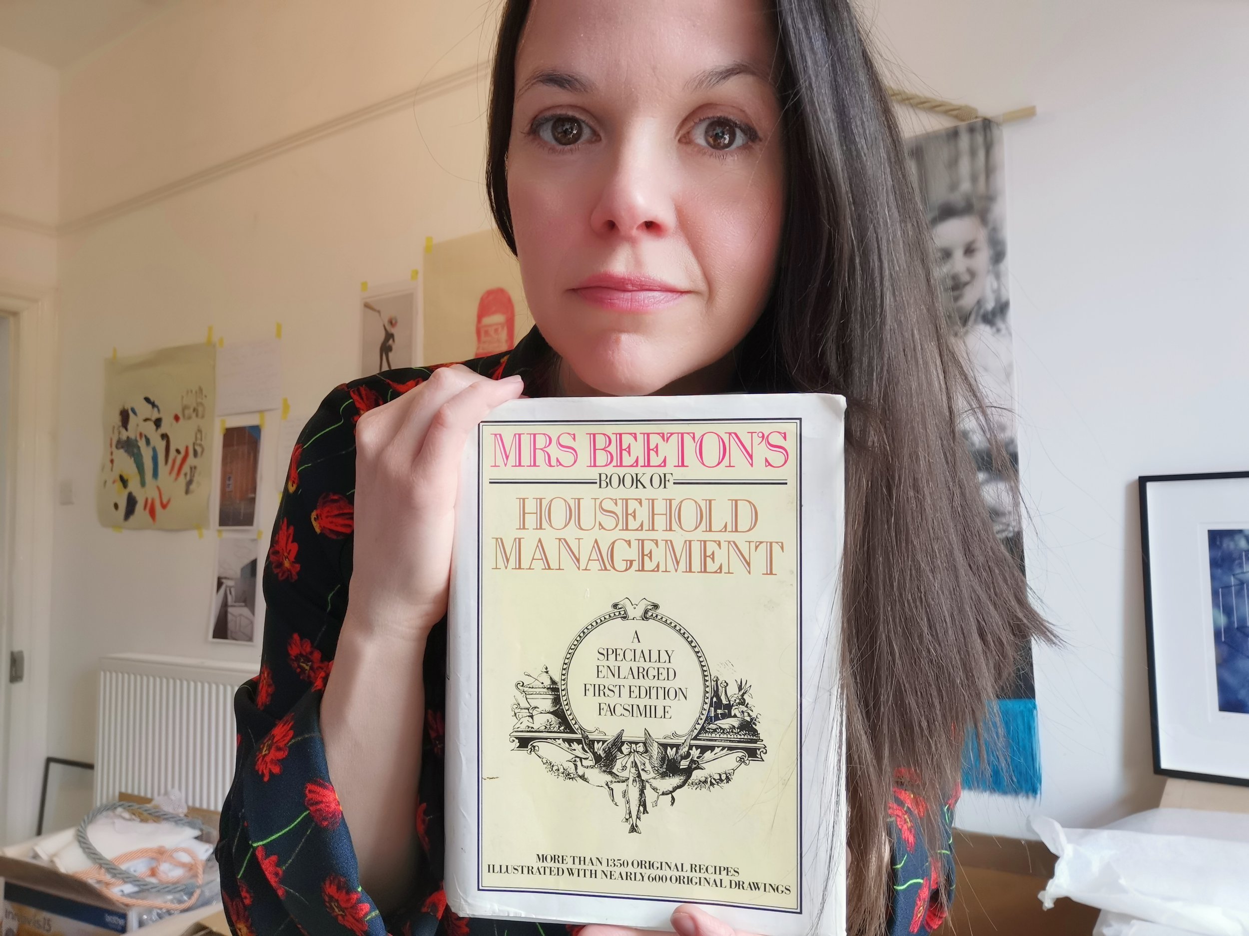 Mrs Beeton's Book of Household Management, part of Rossanne's inspiration for her 'No Wallflower' series.