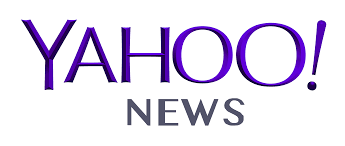 Yahoo News logo with purple and gray text.