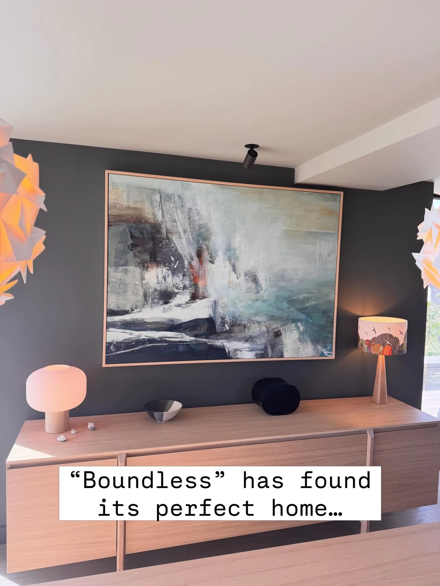 Some things really are worth waiting for. 
Last week I heard from a collector who had purchased this painting of mine over a year ago. She and her husband were building a house, their dream home, on the West coast of Scotland. The house wasn&rsquo;t 