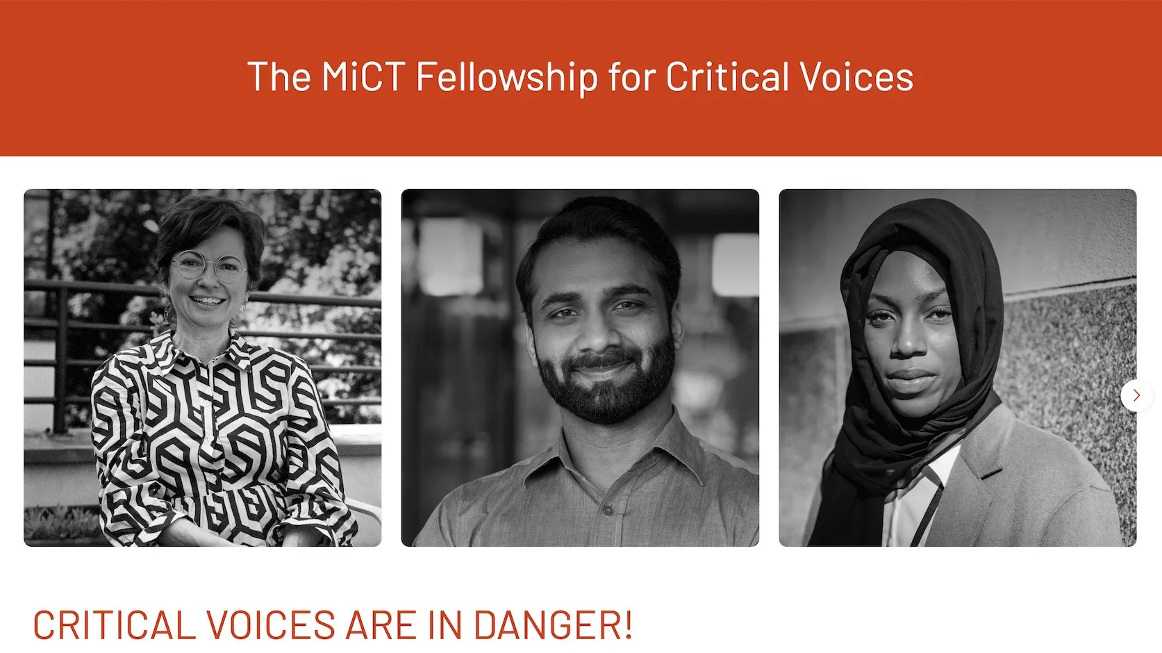 MiCT Fellowship for Critical Voices