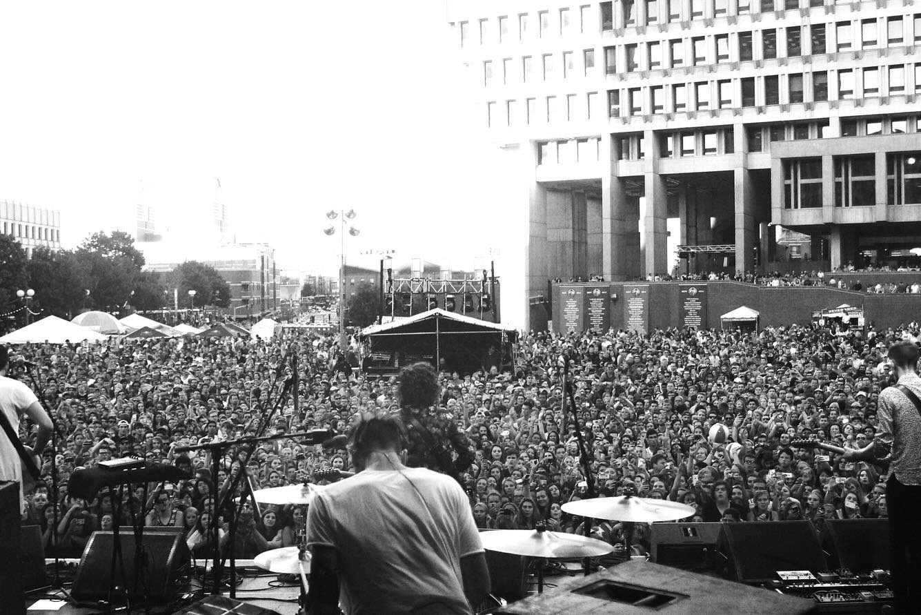 I&rsquo;m generally not the sentimental type but later on today, a band I used to work with will be headlining @glastofest &amp; holy sh*t is that wild. If you ever ask me about my time with @the1975, I&rsquo;ll that about the fun I had for sure, but