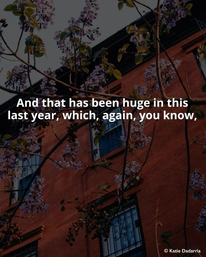 You know, I&rsquo;m ridiculously biased in all this, but I do really feel like this new chat with @dadarria has come about at a perfect time. This is part 2 of our chat on aging, our attempt to reflect on it with hindsight &amp; hoping we can impleme