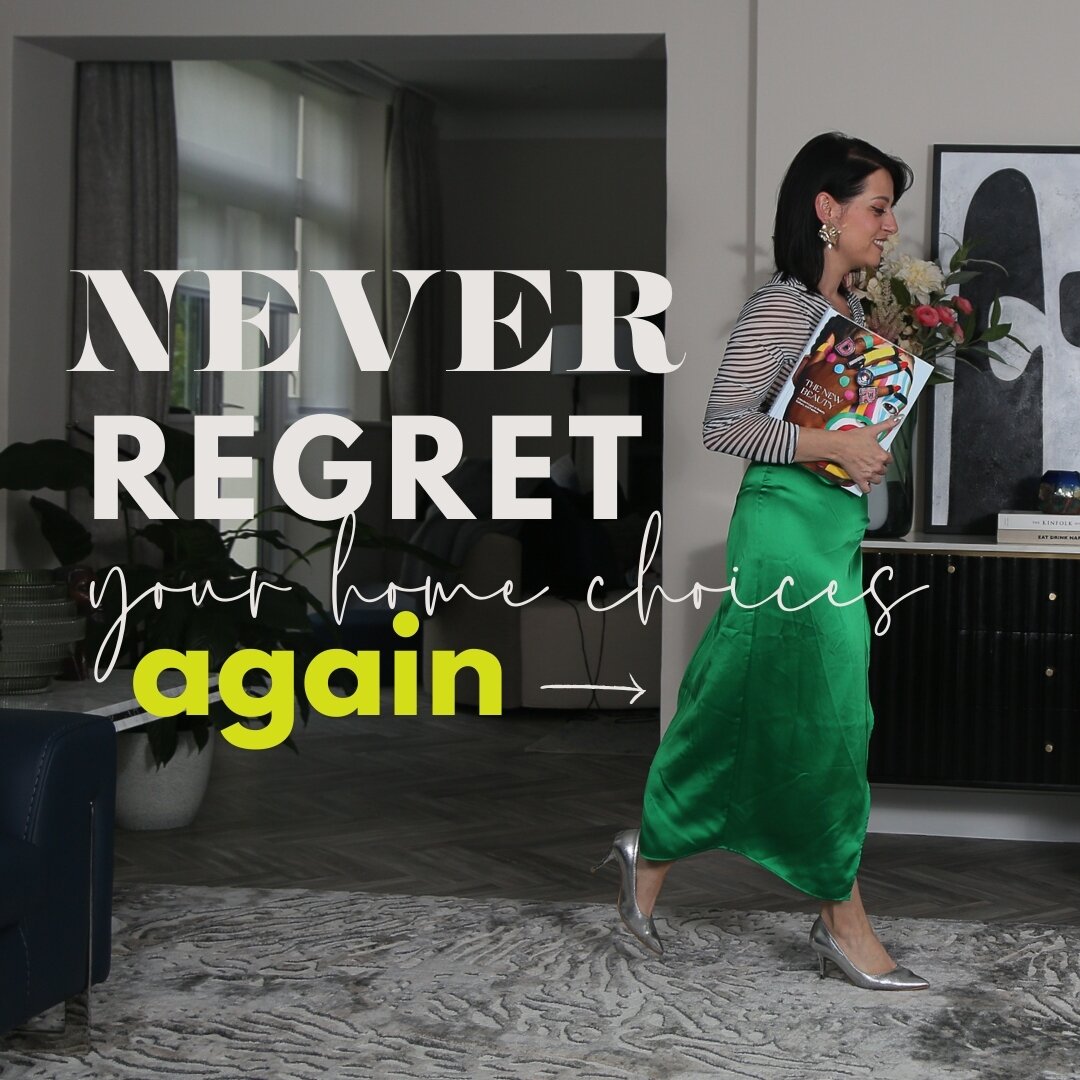 Never regret your home choices...ever again!⁣
1. Find your home style - take the time to reflect on what truly inspires you!

2. Celebrate your uniqueness - just like each of us is unique, so should be your home!

3. Make bold decisions with confiden