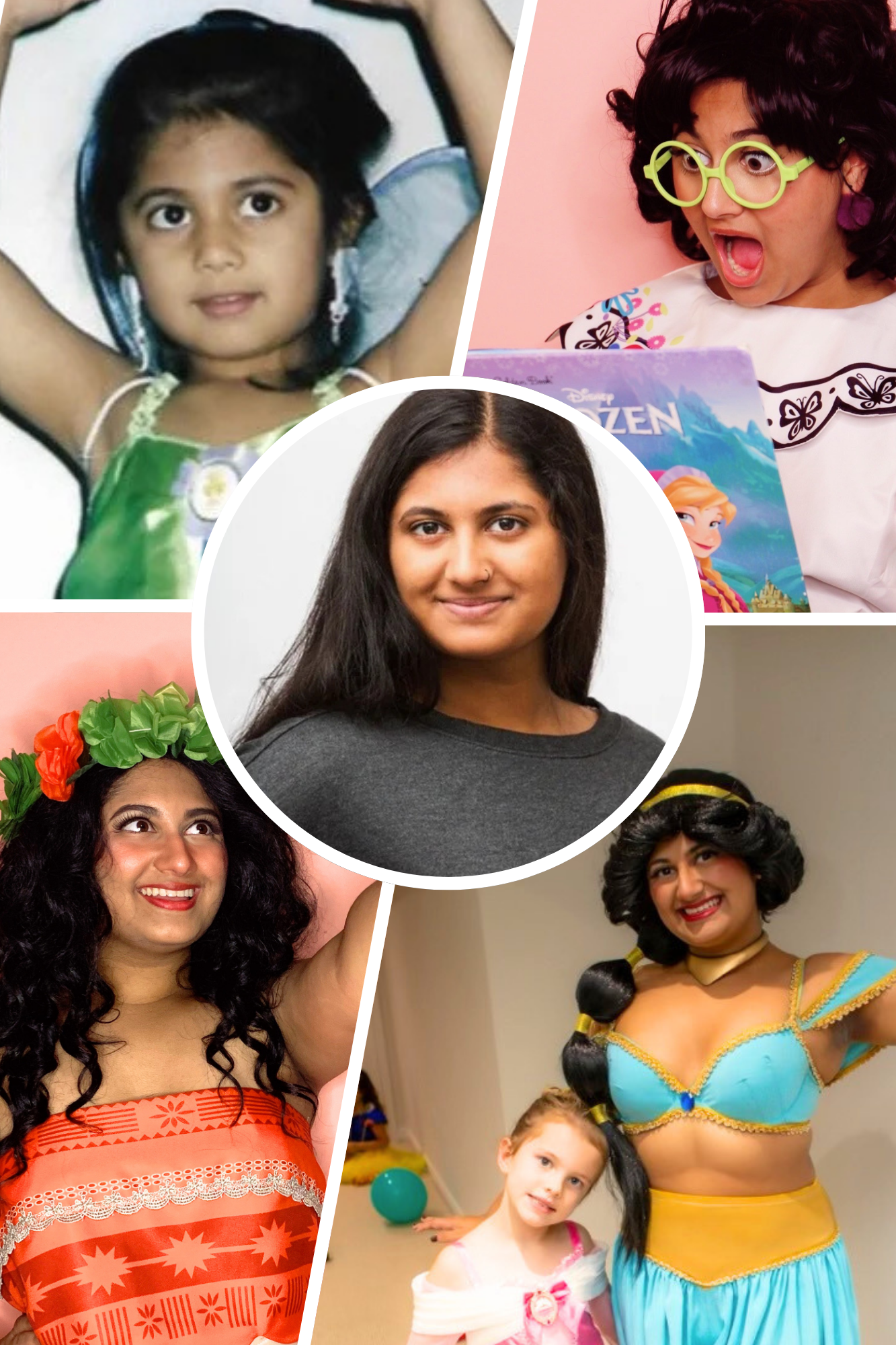 Siobhan, professional princess performer portraying adventurous fairytale characters for children's birthday parties.