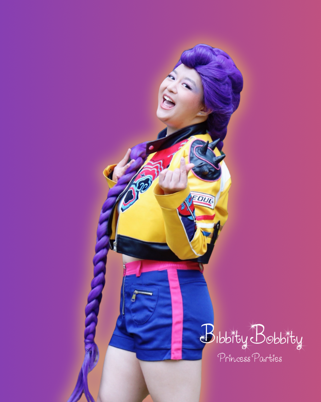 Book a Rumi Kpop Demon Hunter Impersonator Toronto, GTA Bibbity Bobbity Princess Parties.PNG