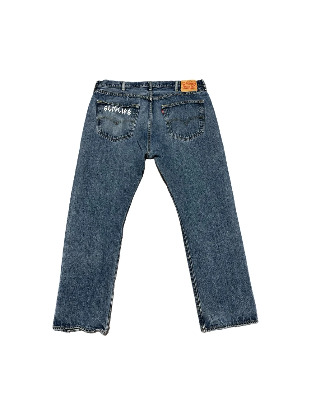 LYNCH SILVERSMITH デニム チェーン刺繍 シルバーボタン lynch