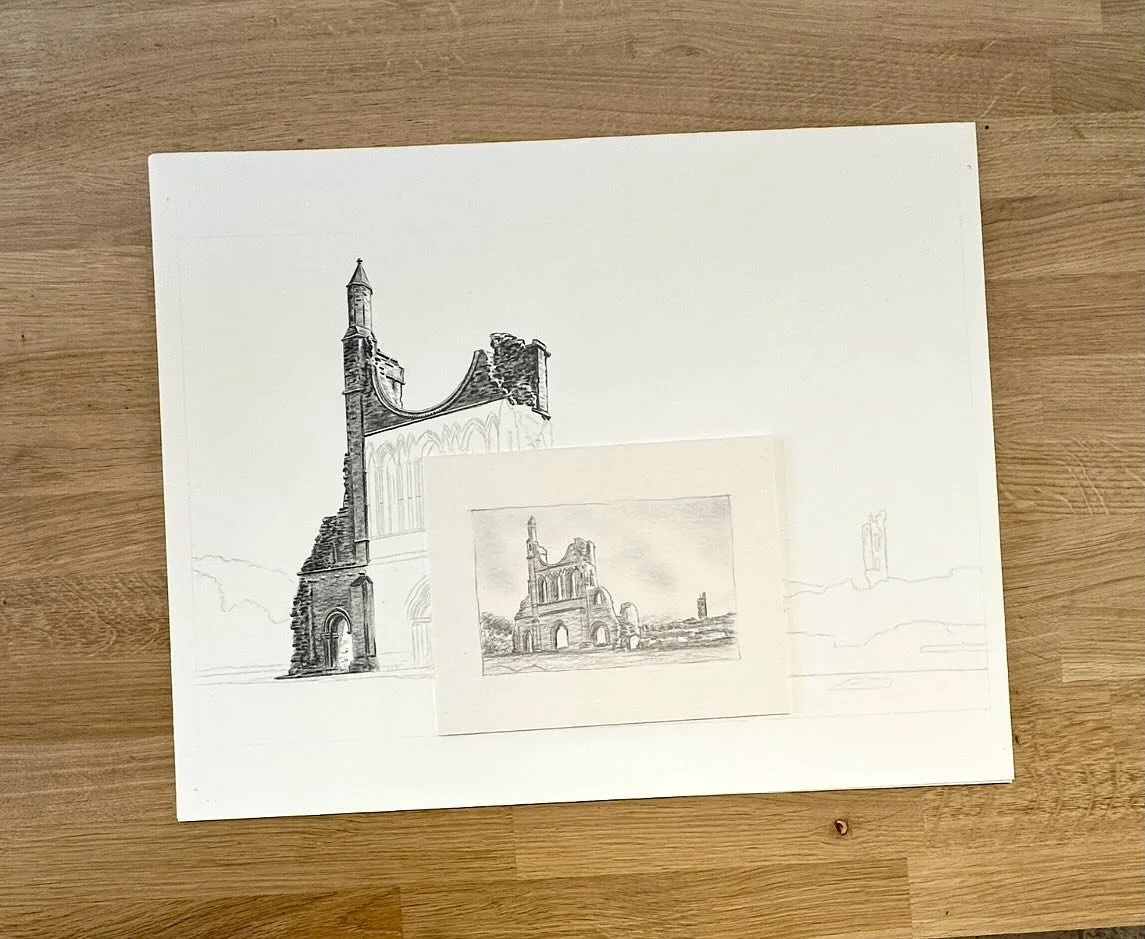 A bit more work on Byland Abbey today.