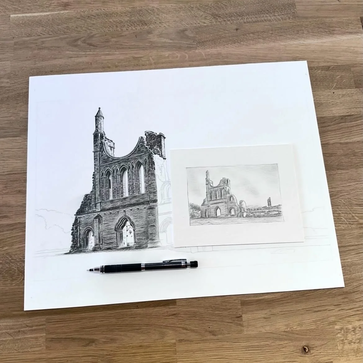 A bit more work on Byland Abbey today.