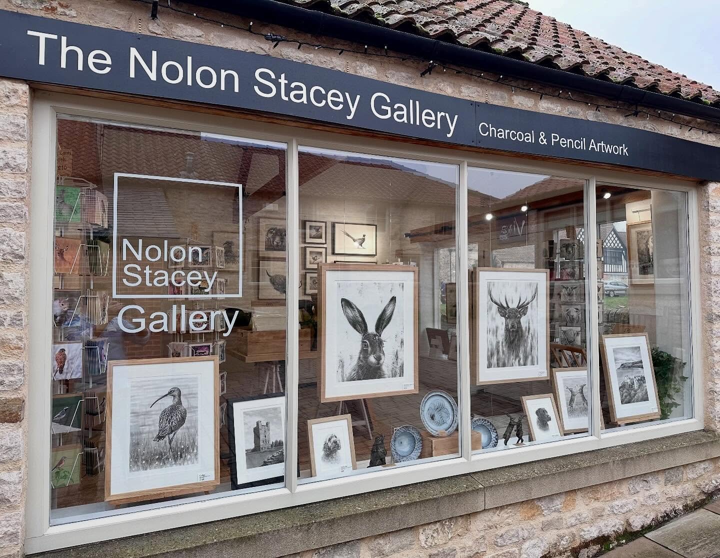 A slightly misty but lovely morning here in Helmsley. I&rsquo;ll be here drawing until 4 today