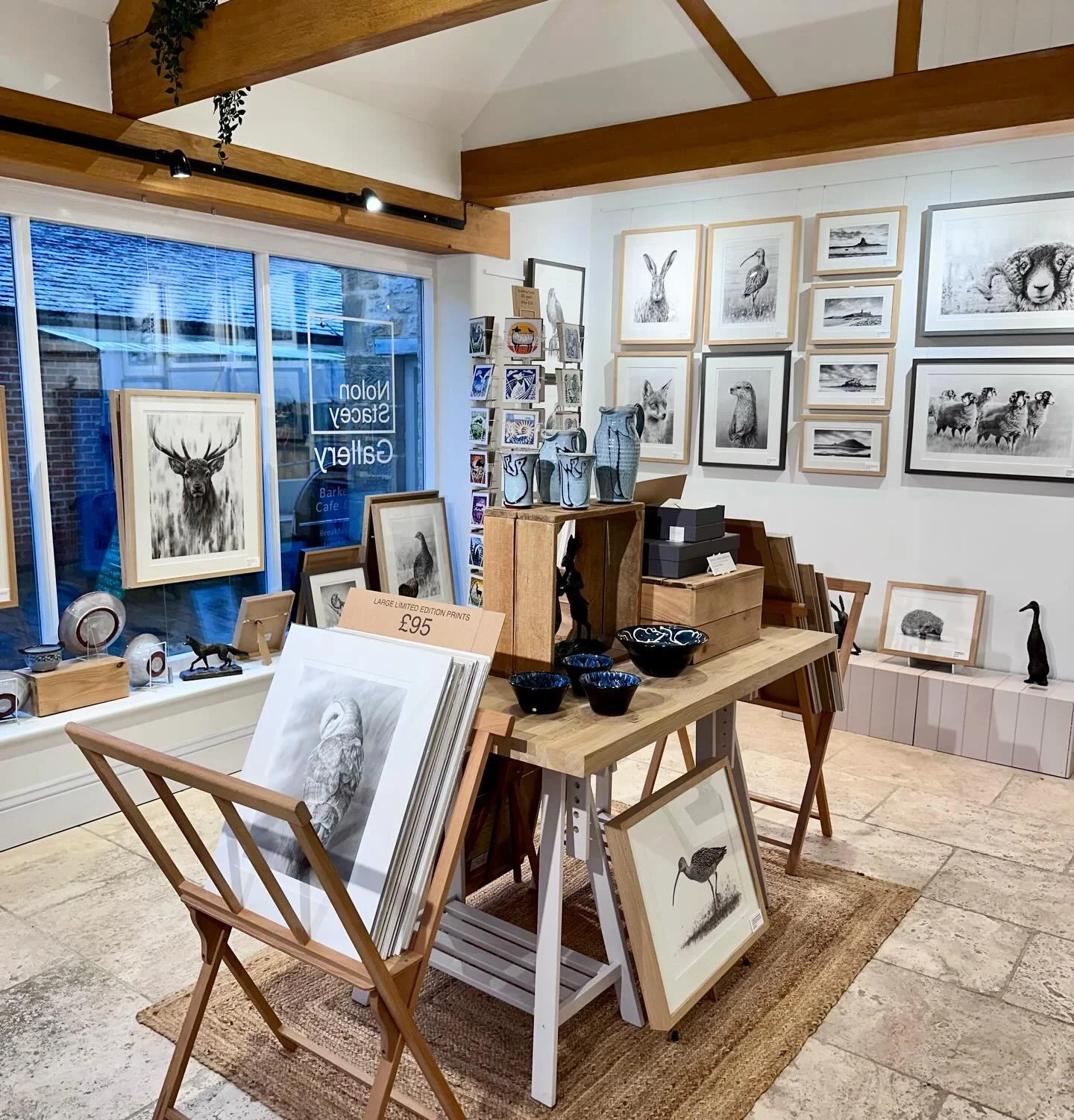 Dark days outside at the moments, but warm and bright in the gallery