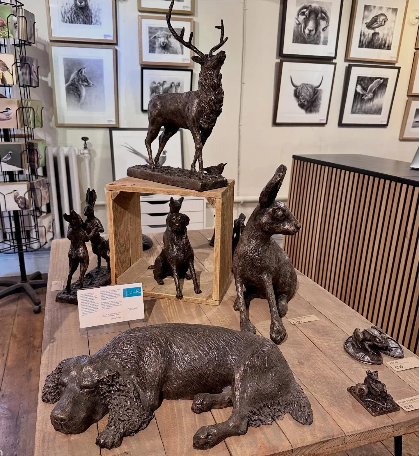 Restocked @j.rattenbury sculptures in both galleries