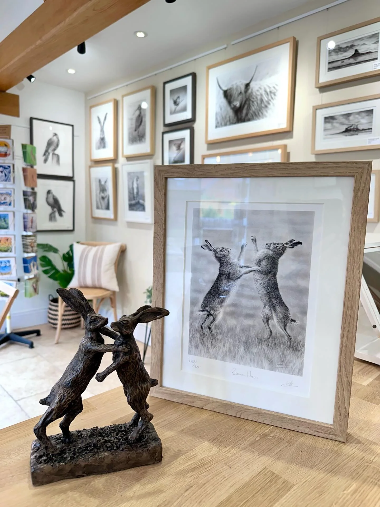 Prints with their counterpart sculptures!