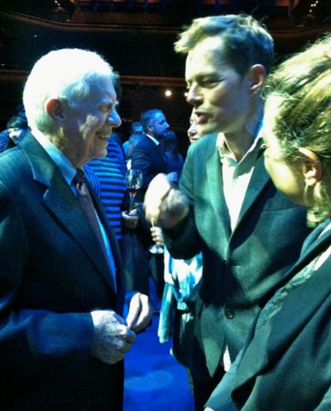 with US President Jimmy Carter