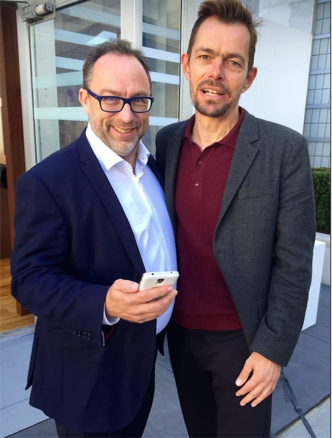 with Wikipedia founder Jimmy Wales