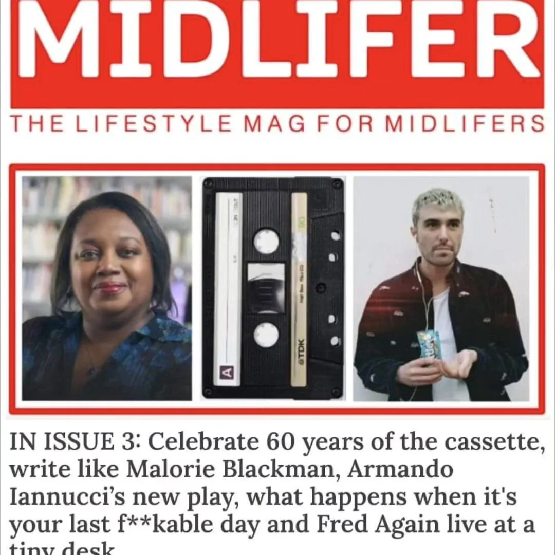 Hi, I've just emailed out the third issue of 'Midlifer' - our new weekly email magazine for midlifers. For those who want more inspiring things to consider & discuss than Russell Brand and Suella Braverman.
Can view issue 3 here. Please subscrib