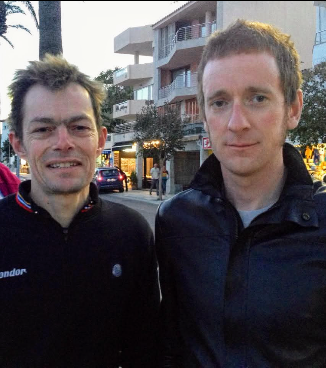 with Bradley Wiggins