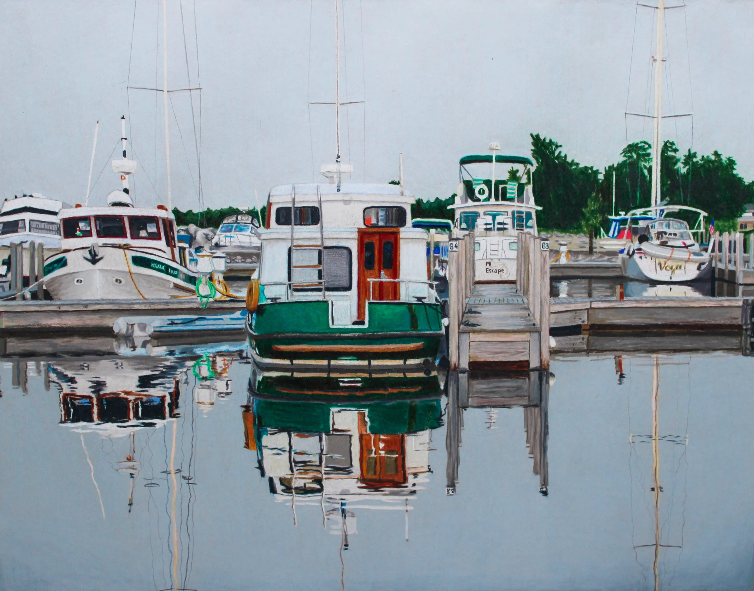 Rogers City Yacht Harbor, print